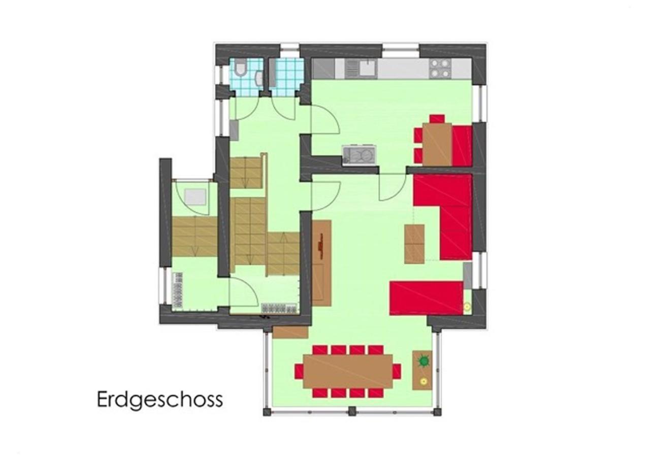 Villa Schnuck - Das Rote Ferienhaus Bad Gastein Buitenkant foto